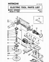 Hitachi G12SA spare parts