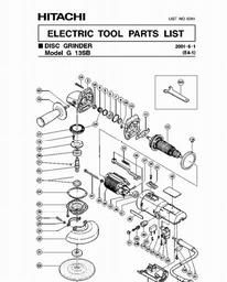 Hitachi G13SB spare parts
