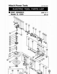 Hitachi G13SR spare parts