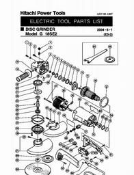 Hitachi G18SE2 spare parts