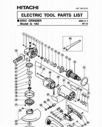 Hitachi G18U spare parts