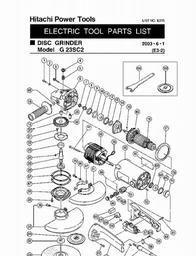 Hitachi G23SC2 spare parts