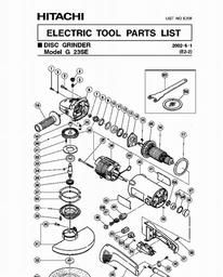 Hitachi G23SE spare parts