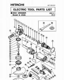 Hitachi G23UA spare parts