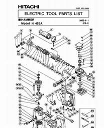 Hitachi H45SA spare parts