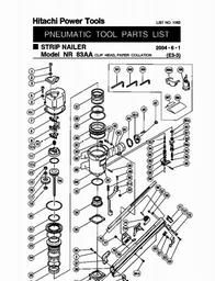 Hitachi NR83AA spare parts
