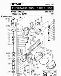 Hitachi NV50AG spare parts