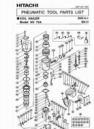 Hitachi NV75A spare parts