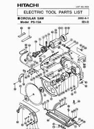 Hitachi PS15A spare parts