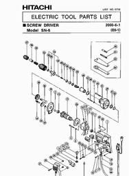 Hitachi SN6 spare parts
