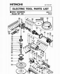 Hitachi SP18V spare parts