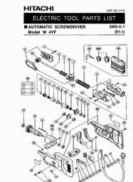 Hitachi W4YF spare parts