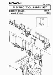 Hitachi W6SC spare parts