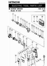 Hitachi W6V3 spare parts