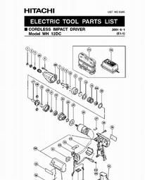 Hitachi WH12DC spare parts