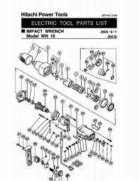 Hitachi WH16 spare parts