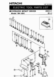 Hitachi WH6DC spare parts