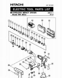 Hitachi WH8DC2 spare parts