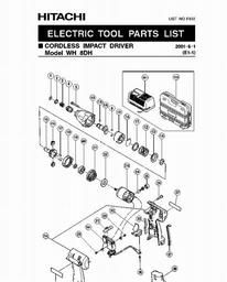 Hitachi WH8DH spare parts