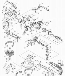 Makita 2107F spare parts