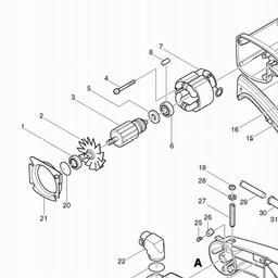 Makita 2400B spare parts