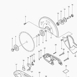 Makita 2414B spare parts