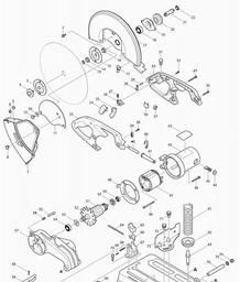 Makita 2414EN spare parts