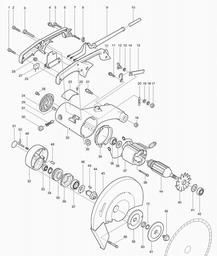 Makita 2414K spare parts