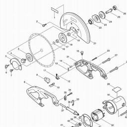 Makita 2414NB spare parts