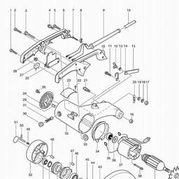 Makita 2414 spare parts