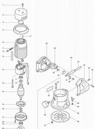 Makita 3601B spare parts