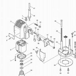 Makita 3612BR spare parts