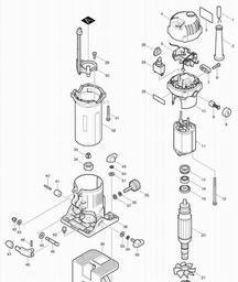 Makita 3708F spare parts