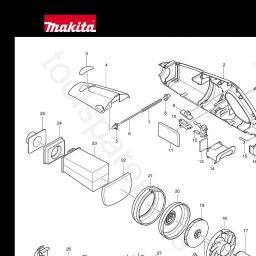 Makita 4073D spare parts