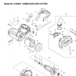 Makita 4100KB spare parts