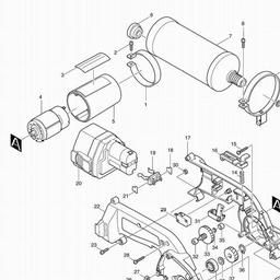 Makita 4191D spare parts