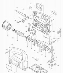 Makita 4323 spare parts