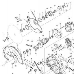 Makita 5008MGA spare parts