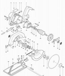 Makita 5801B spare parts