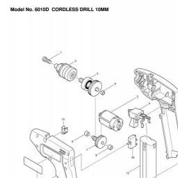 Makita 6010D spare parts