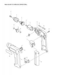Makita 6071D spare parts