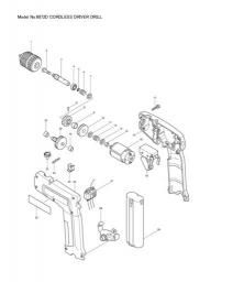 Makita 6072D spare parts