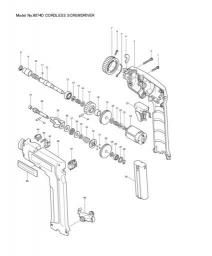Makita 6074D spare parts