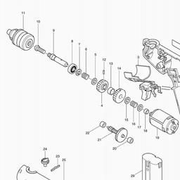 Makita 6172D spare parts
