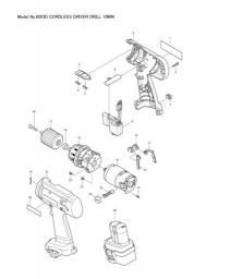 Makita 6203D spare parts