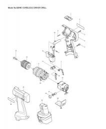Makita 6204D spare parts