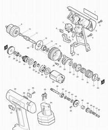 Makita 6211D spare parts