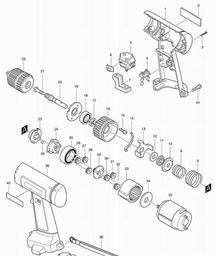 Makita 6222D spare parts