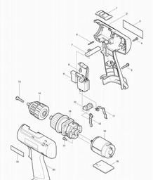 Makita 6226D spare parts