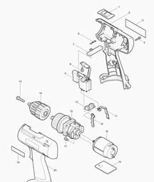 Makita 6228D spare parts